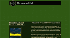 Desktop Screenshot of gerringonggolf.com.au