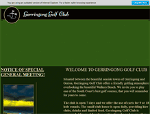 Tablet Screenshot of gerringonggolf.com.au